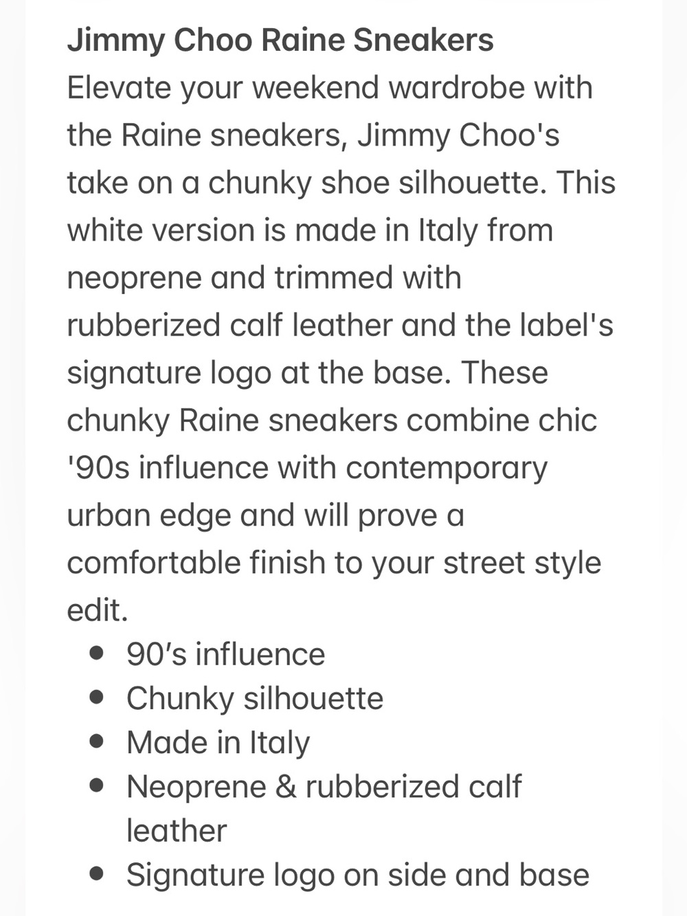 Jimmy Choo Raine Sneakers - Picture 15 of 16